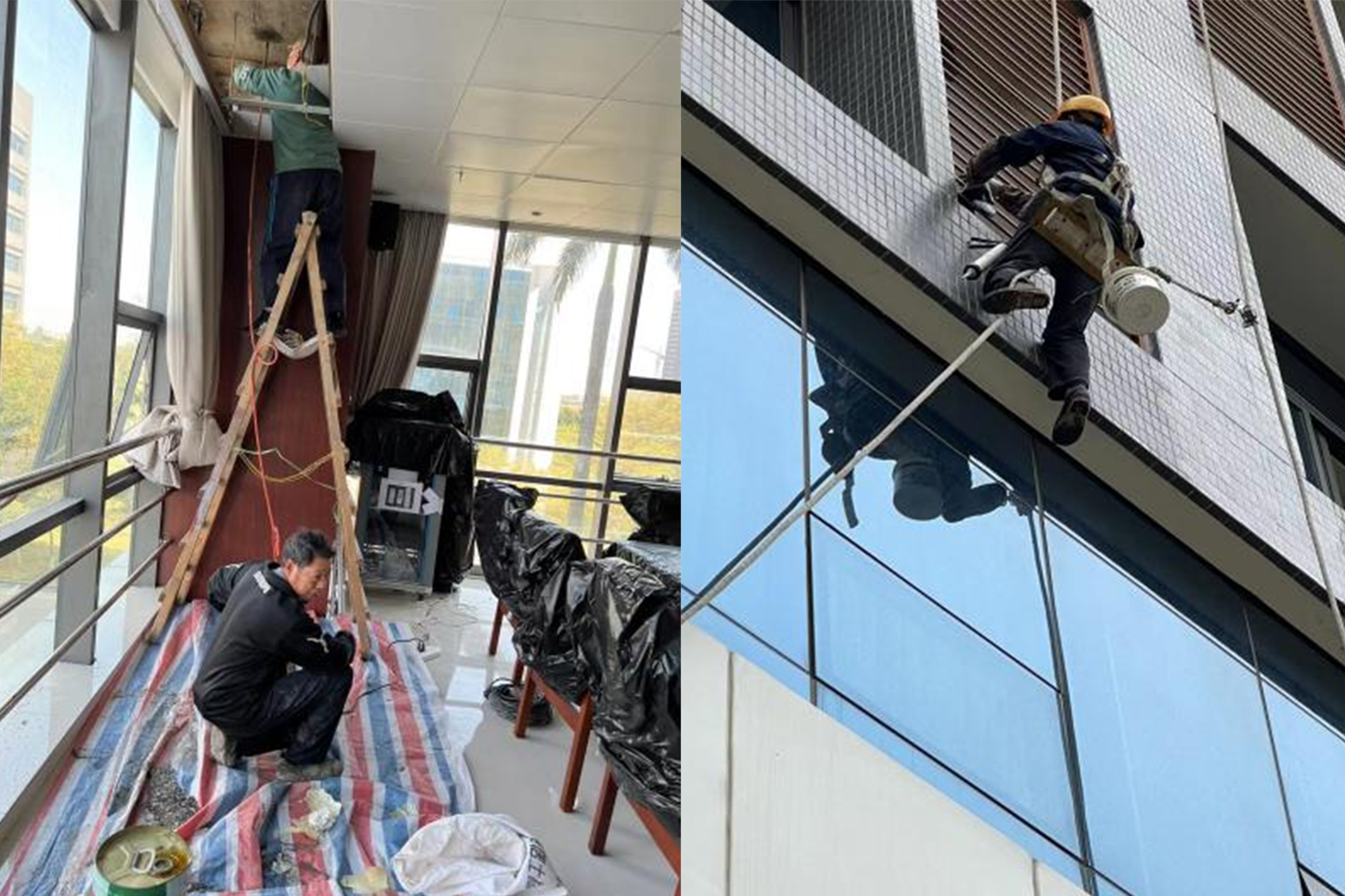 廣東省檢驗檢測認證集團質檢樓屋麵 維修防水工程