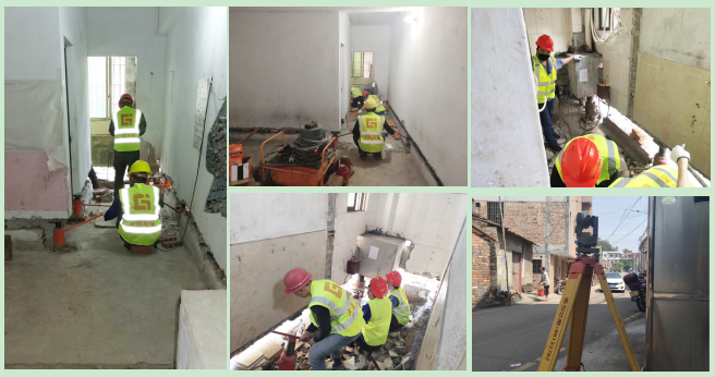 大鵬加固，4月下旬完成的部分房屋糾偏加固案例